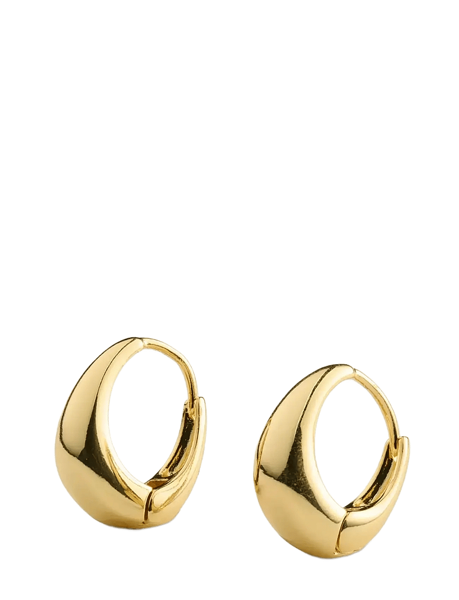 Timi of Sweden - Hedvig - Classic Wide Hoop Earrings Stainless Steel - gold - 1