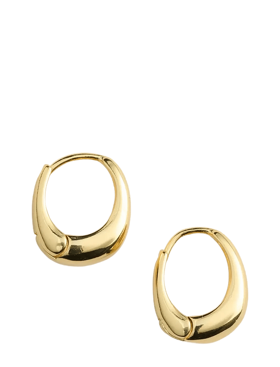 Timi of Sweden - Hedvig - Classic Wide Hoop Earrings Stainless Steel - gold - 2