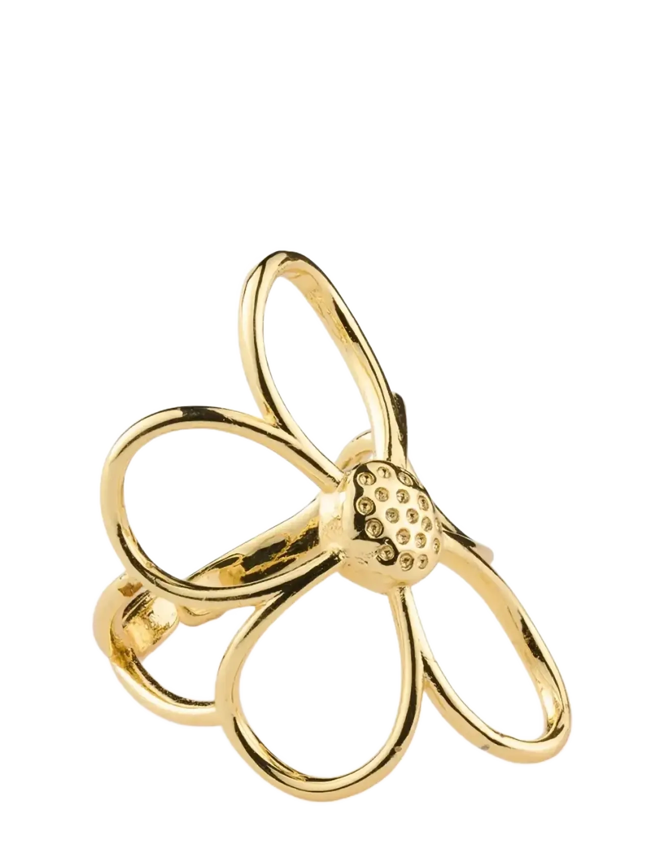 Timi of Sweden Lucky - Outline Flower Ring - Gold - Accessoarer - GOLD / gold