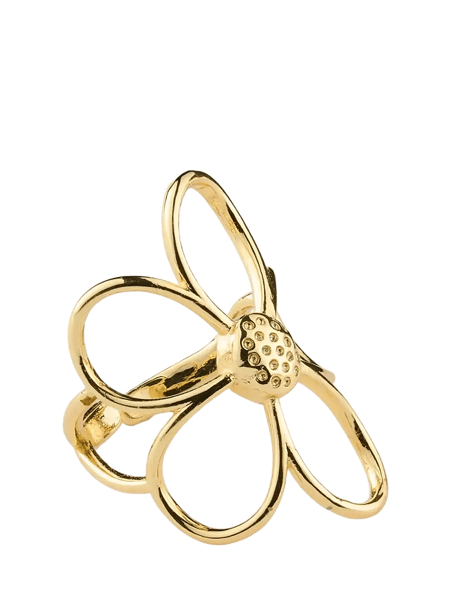 Timi of Sweden - Lucky - Outline Flower Ring - Gold - bagues - gold - 1