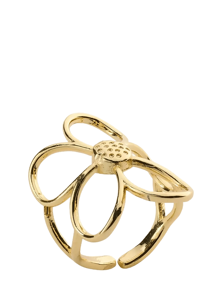 Timi of Sweden - Lucky - Outline Flower Ring - Gold - bagues - gold - 2