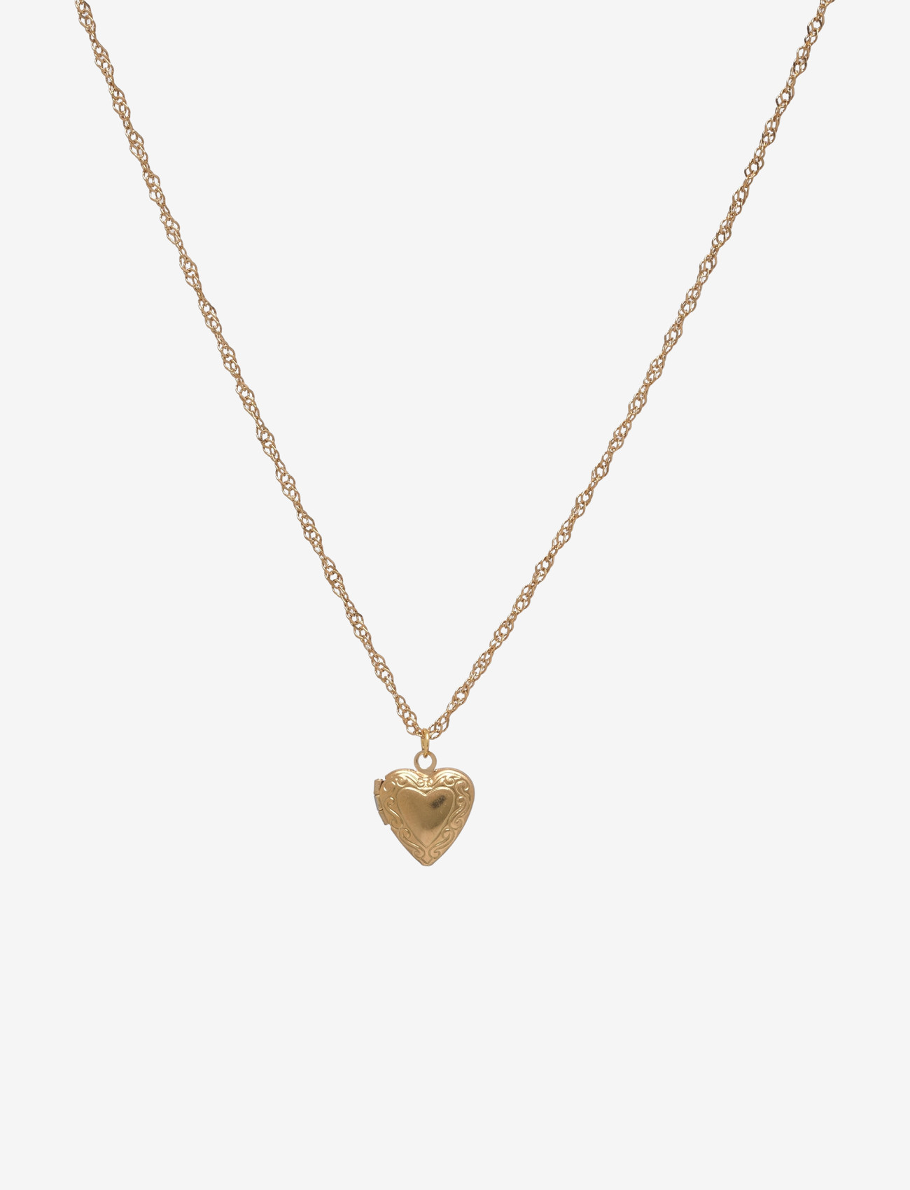 Timi of Sweden - Vera - Heart Locket Necklace Stainless Steel - Gold - ketten mit anhänger - gold - 1