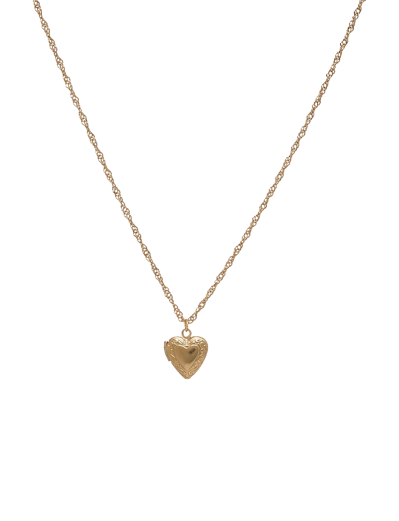 Timi of Sweden - Vera - Heart Locket Necklace Stainless Steel - Gold - ketten mit anhänger - gold - 1