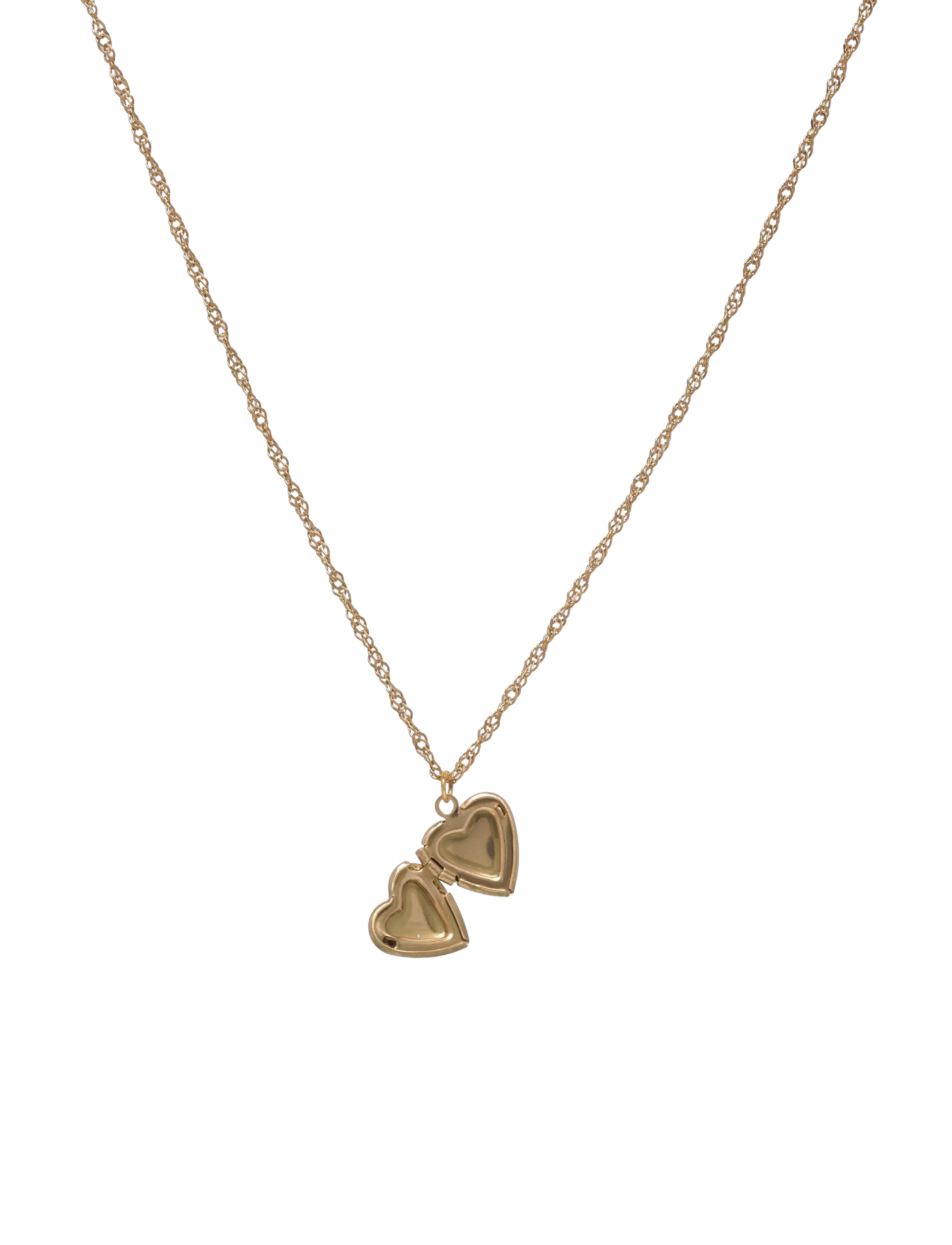 Timi of Sweden - Vera - Heart Locket Necklace Stainless Steel - Gold - halskæder med vedhæng - gold - 2