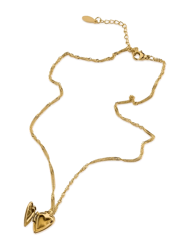 Timi of Sweden - Vera - Heart Locket Necklace Stainless Steel - Gold - ketten mit anhänger - gold - 3