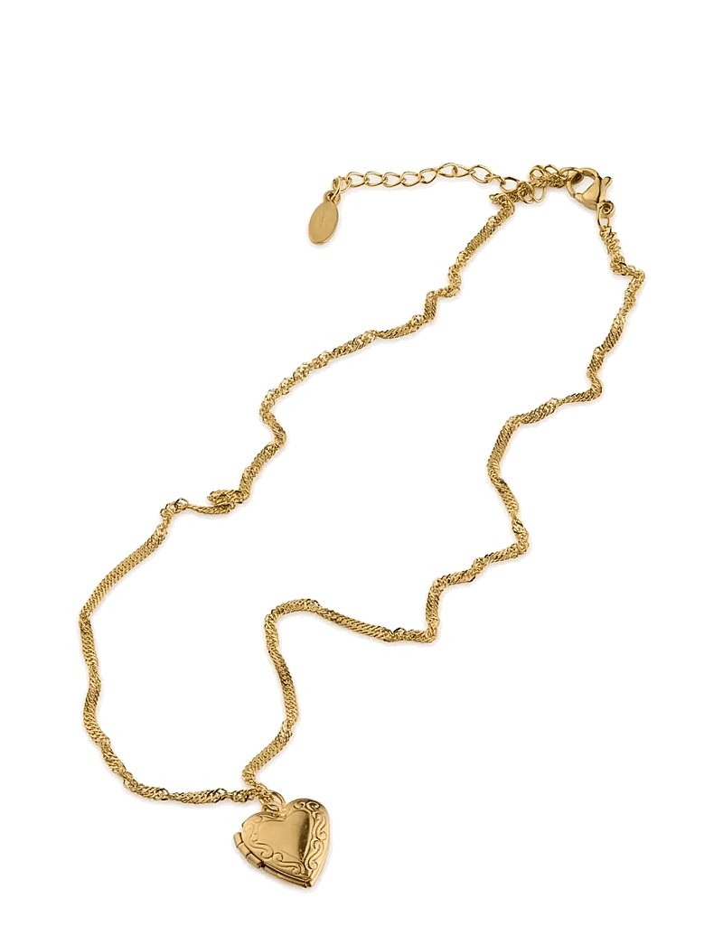 Timi of Sweden - Vera - Heart Locket Necklace Stainless Steel - Gold - ketten mit anhänger - gold - 4