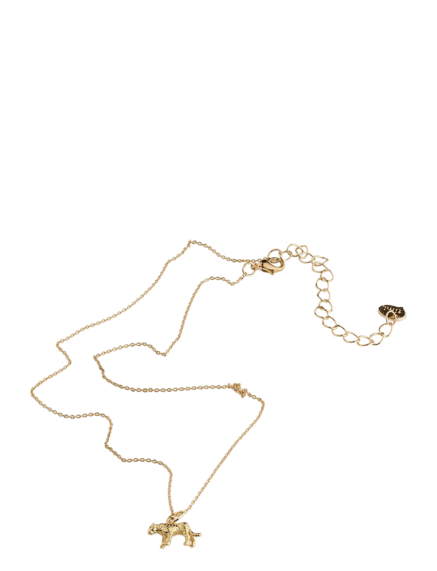Timi of Sweden - Quinn - Leopard Charm Dangling Necklace Gold - gold - 2