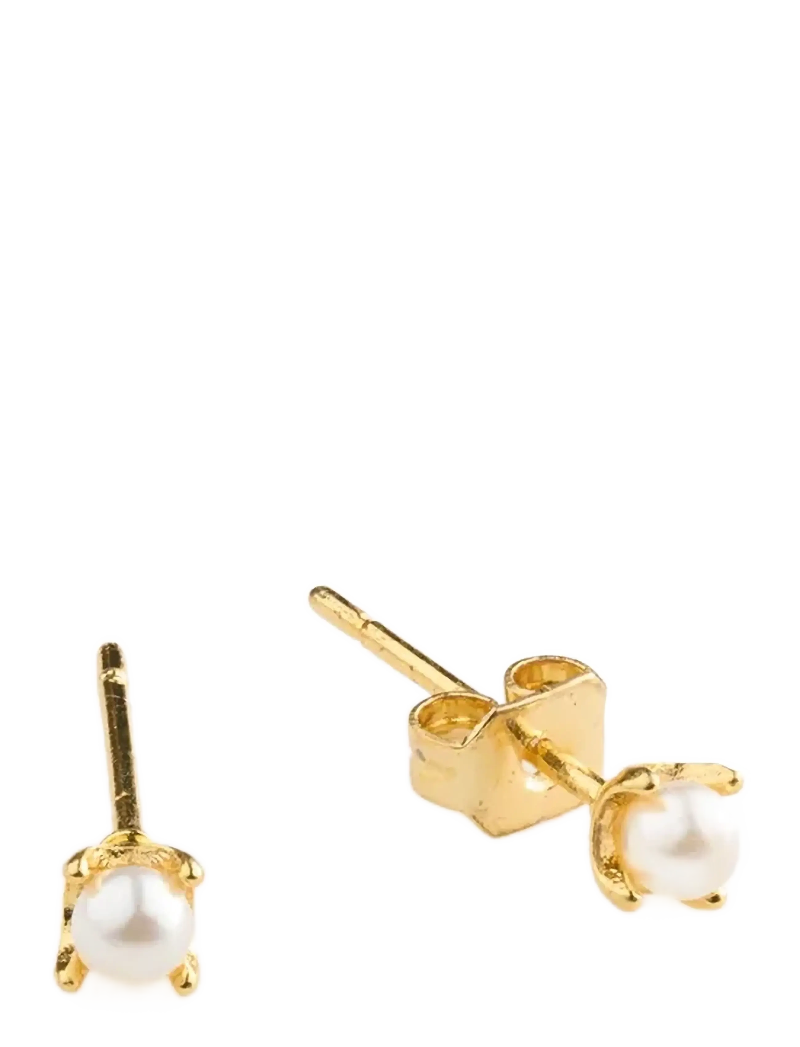 Timi of Sweden Essie - Mini Pearl Stud Earrings - Accessoires - GOLD / gold