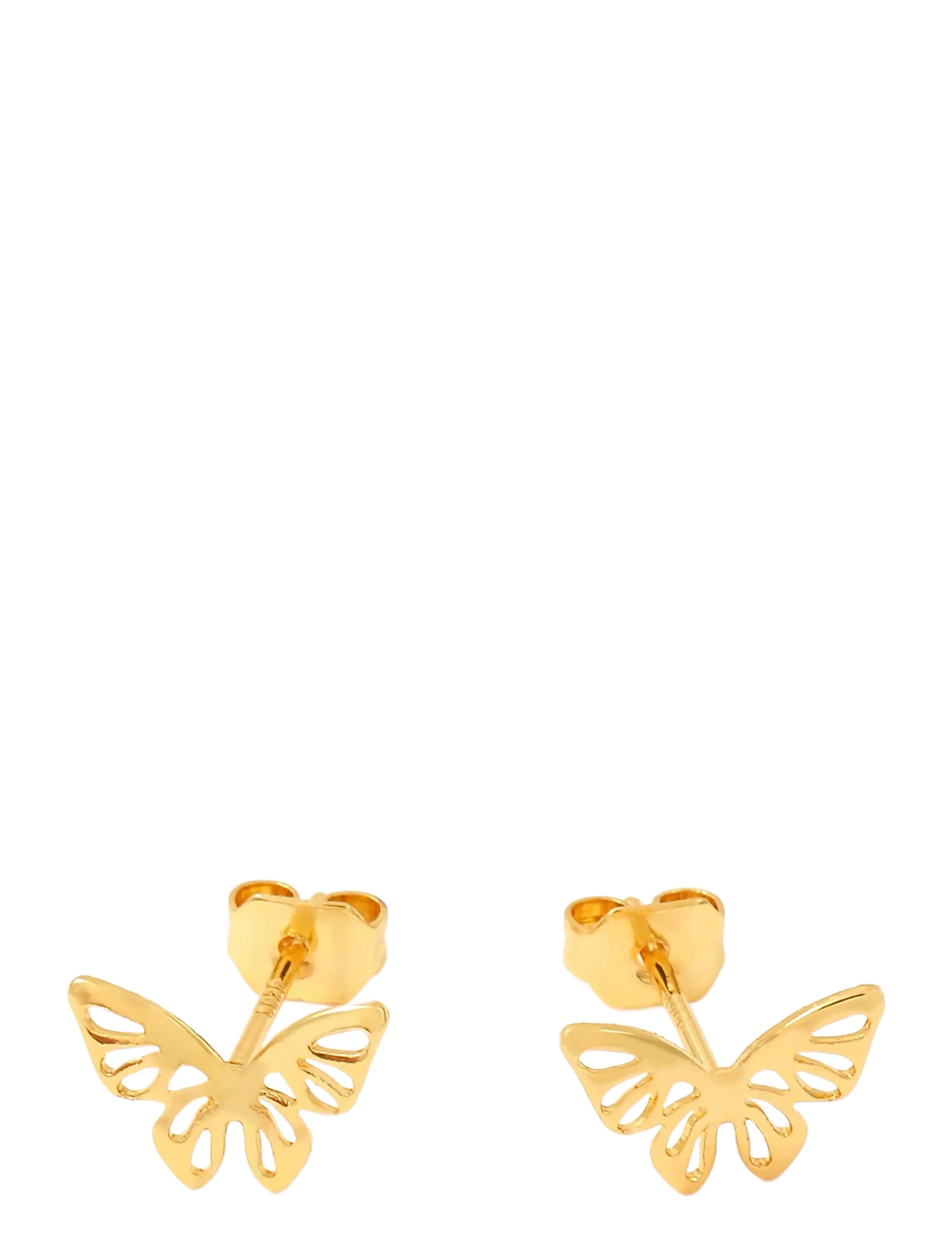 Timi of Sweden - Emberly - Mini Butterfly Stud Earrings - gold - 2