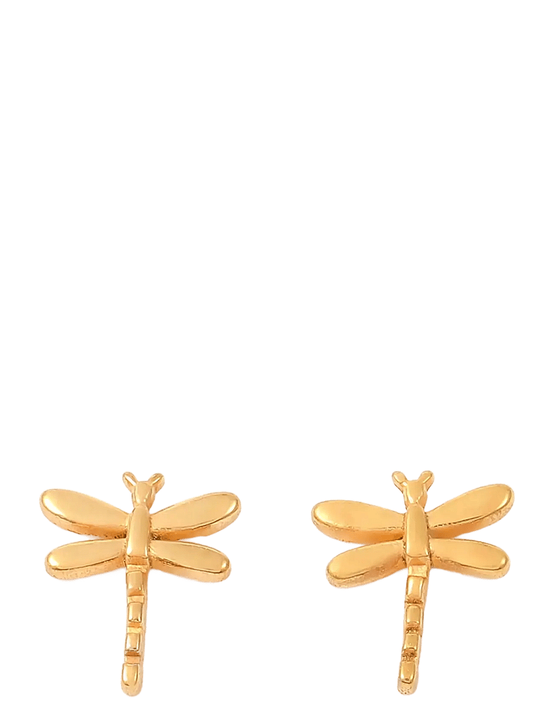 Timi of Sweden - Marina - Dragonfly Stud Earrings Stainless Steel - studs örhängen - gold - 1