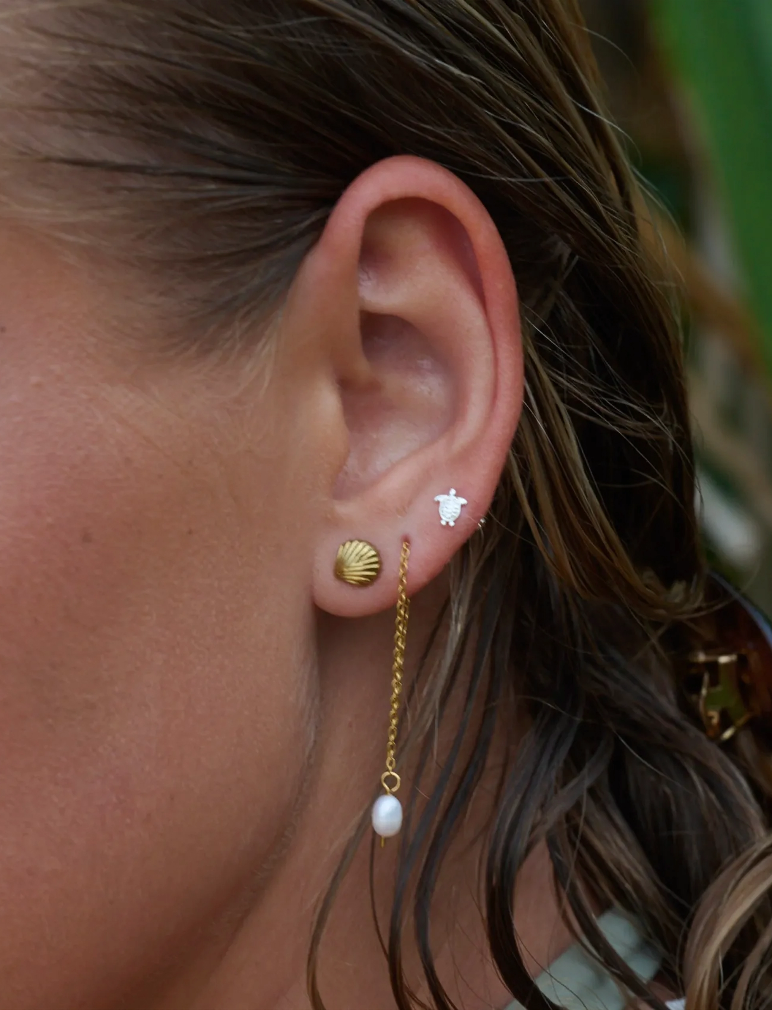 Timi of Sweden Lucia Pearl Chain Earrings Stainless Steel örhängen dam – bild 10