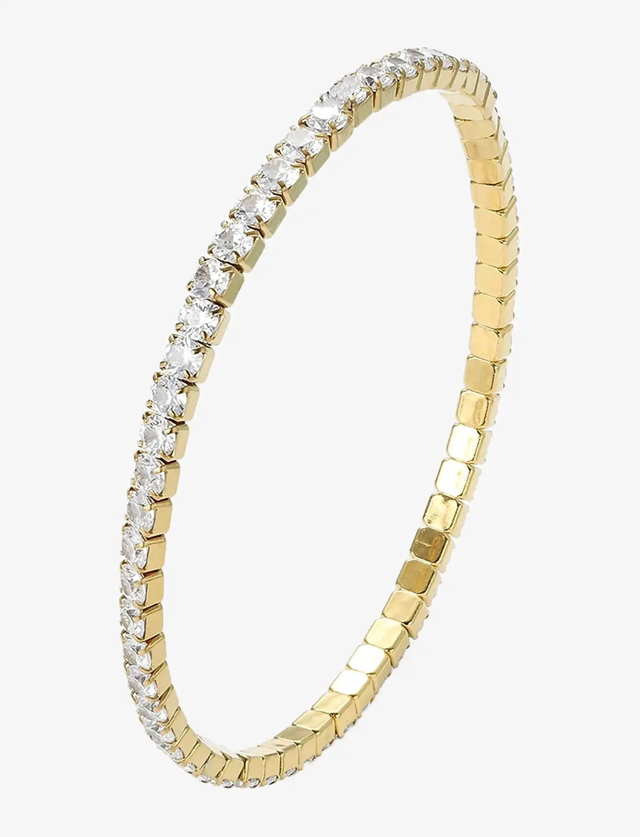 Timi of Sweden - Sunny - Tennis Bracelet Crystal Stainless Steel - bangles - gold - 2