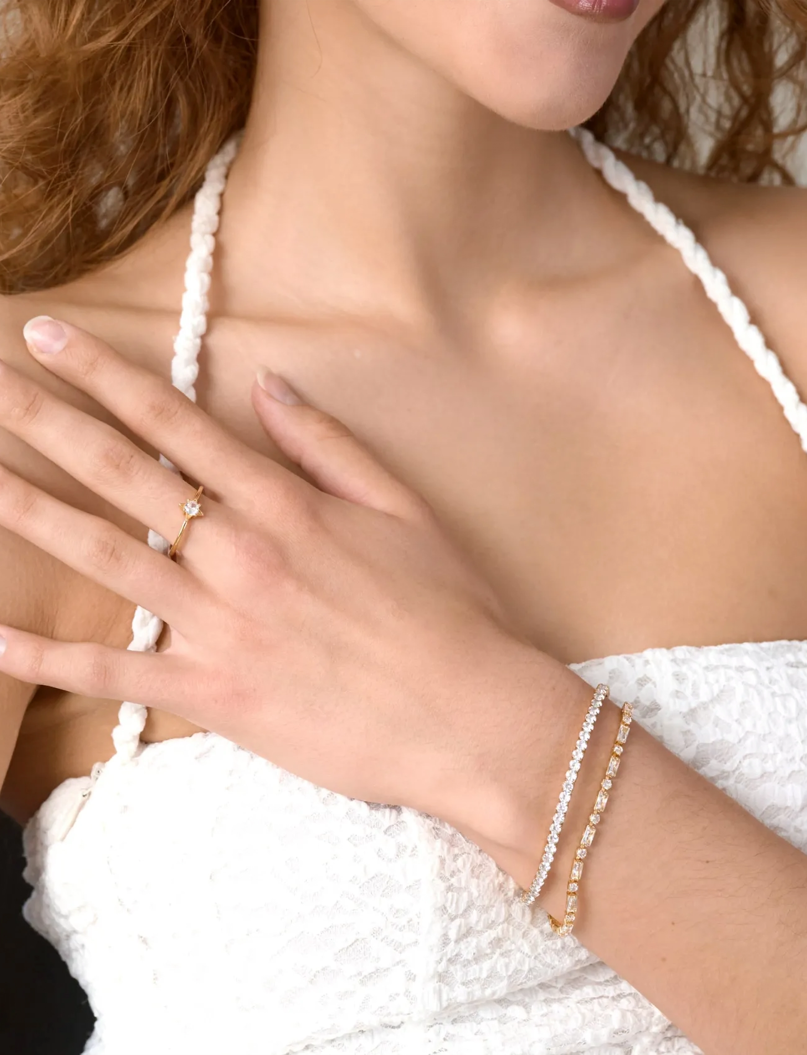 Timi of Sweden - Sunny - Tennis Bracelet Crystal Stainless Steel - gold - 3