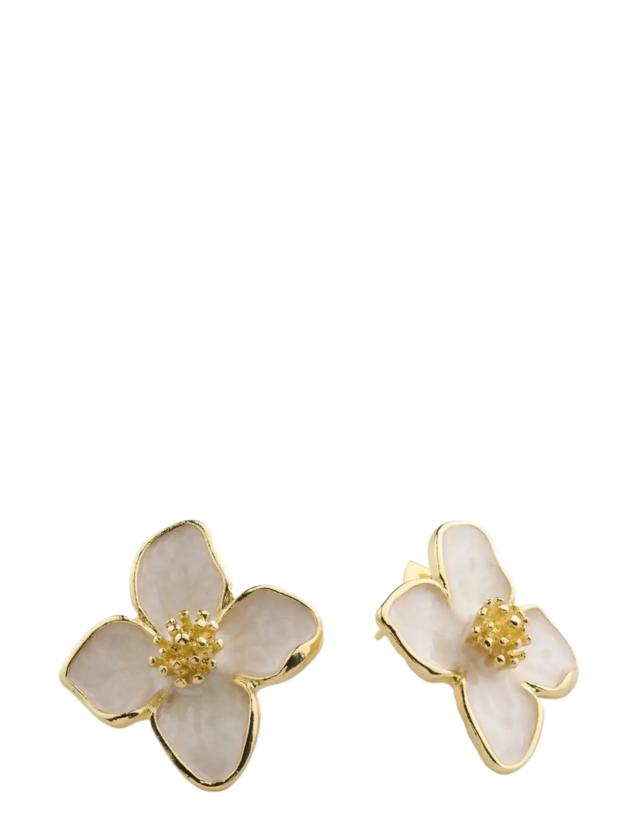 Timi of Sweden Alora - Flower Stud Earrings - Gold - Accessoarer - GOLD / gold