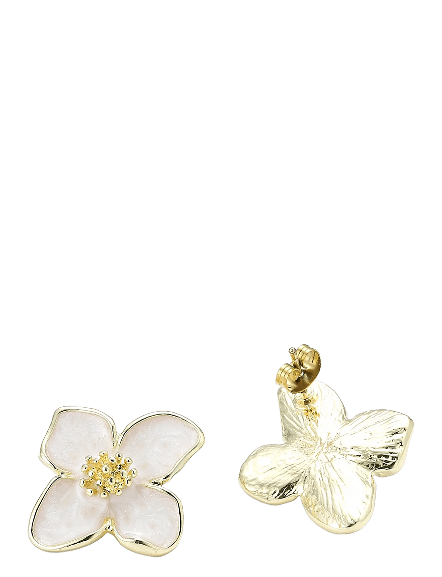 Timi of Sweden - Alora - Flower Stud Earrings - Gold - Ørestikker - gold - 2