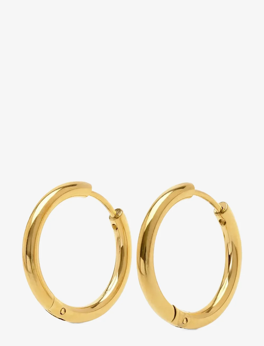 Timi of Sweden - Hollie - Hoop Earrings 17mm Stainless Steel - creoler & hoops - gold - 2