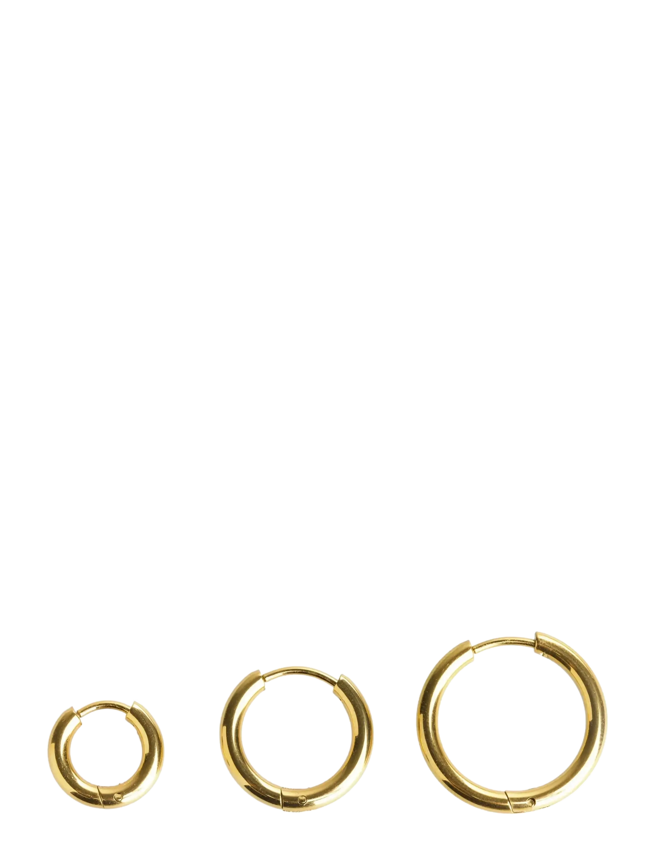 Timi of Sweden - Hollie - Hoop Earrings 17mm Stainless Steel - hoops - gold - 3