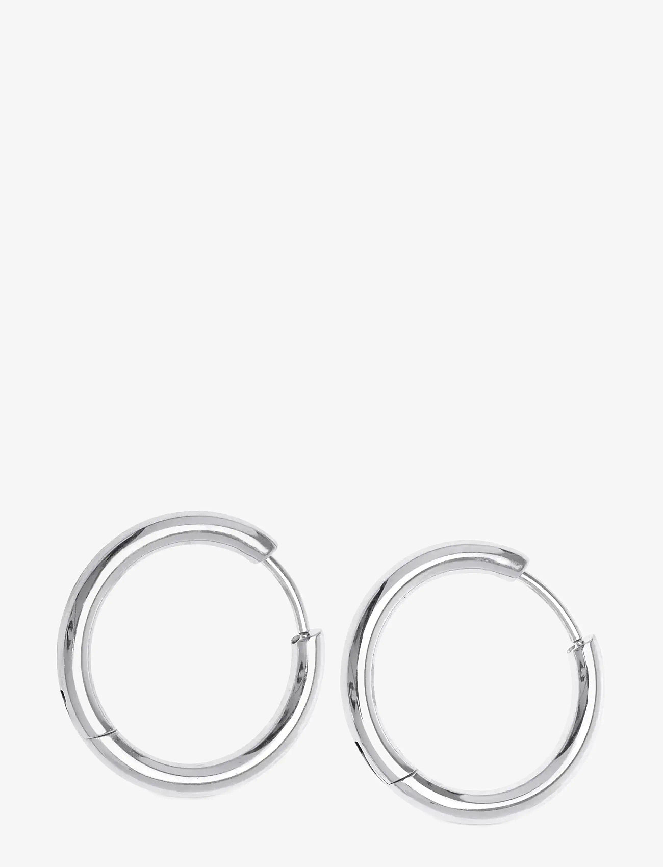 Timi of Sweden - Hollie - Hoop Earrings 21mm Stainless Steel - kreolen - silver - 1