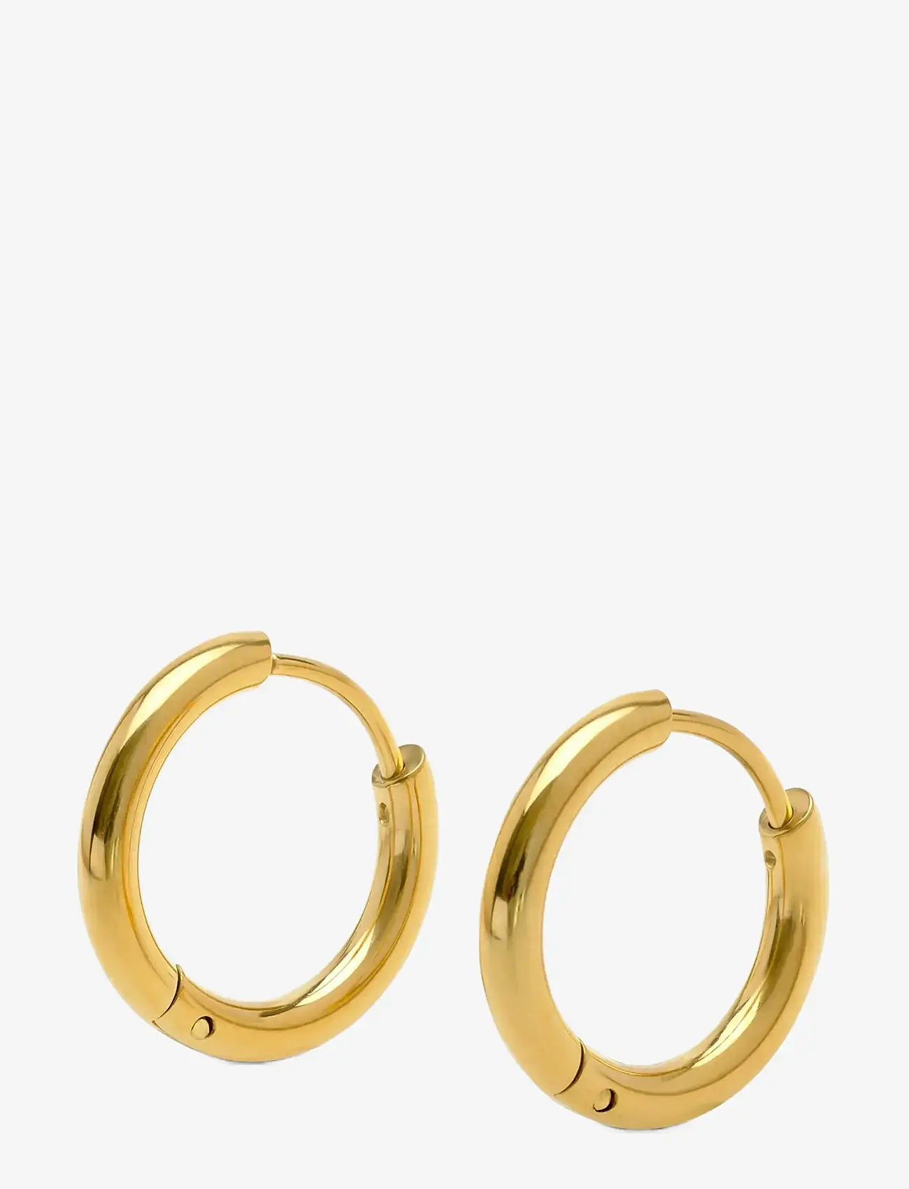 Timi of Sweden - Hollie - Hoop Earrings 21mm Stainless Steel - hoops - gold - 1