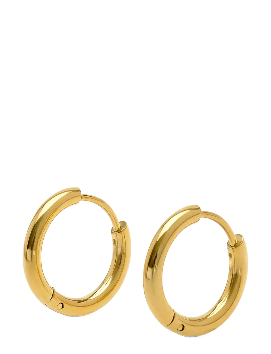 Timi of Sweden - Hollie - Hoop Earrings 21mm Stainless Steel - rõngad - gold - 1