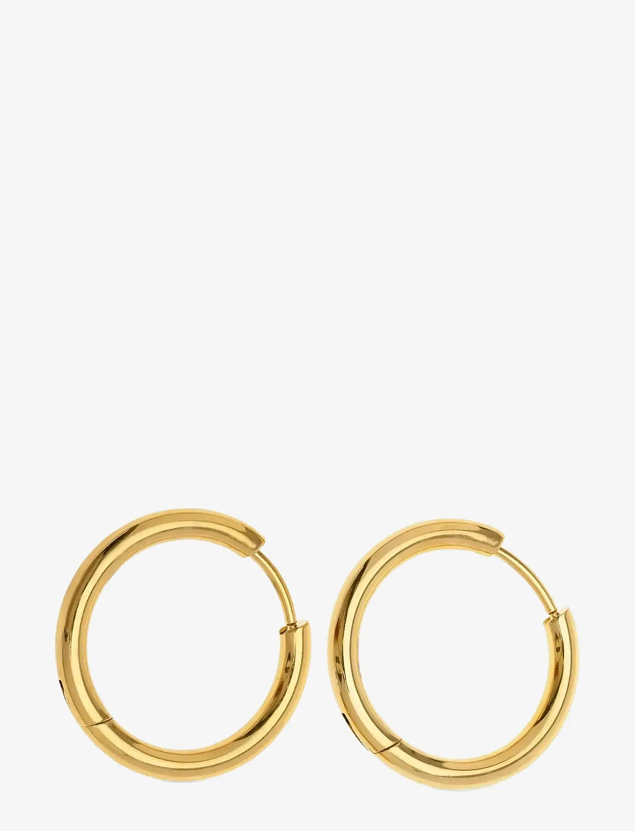 Timi of Sweden - Hollie - Hoop Earrings 21mm Stainless Steel - hoops - gold - 2