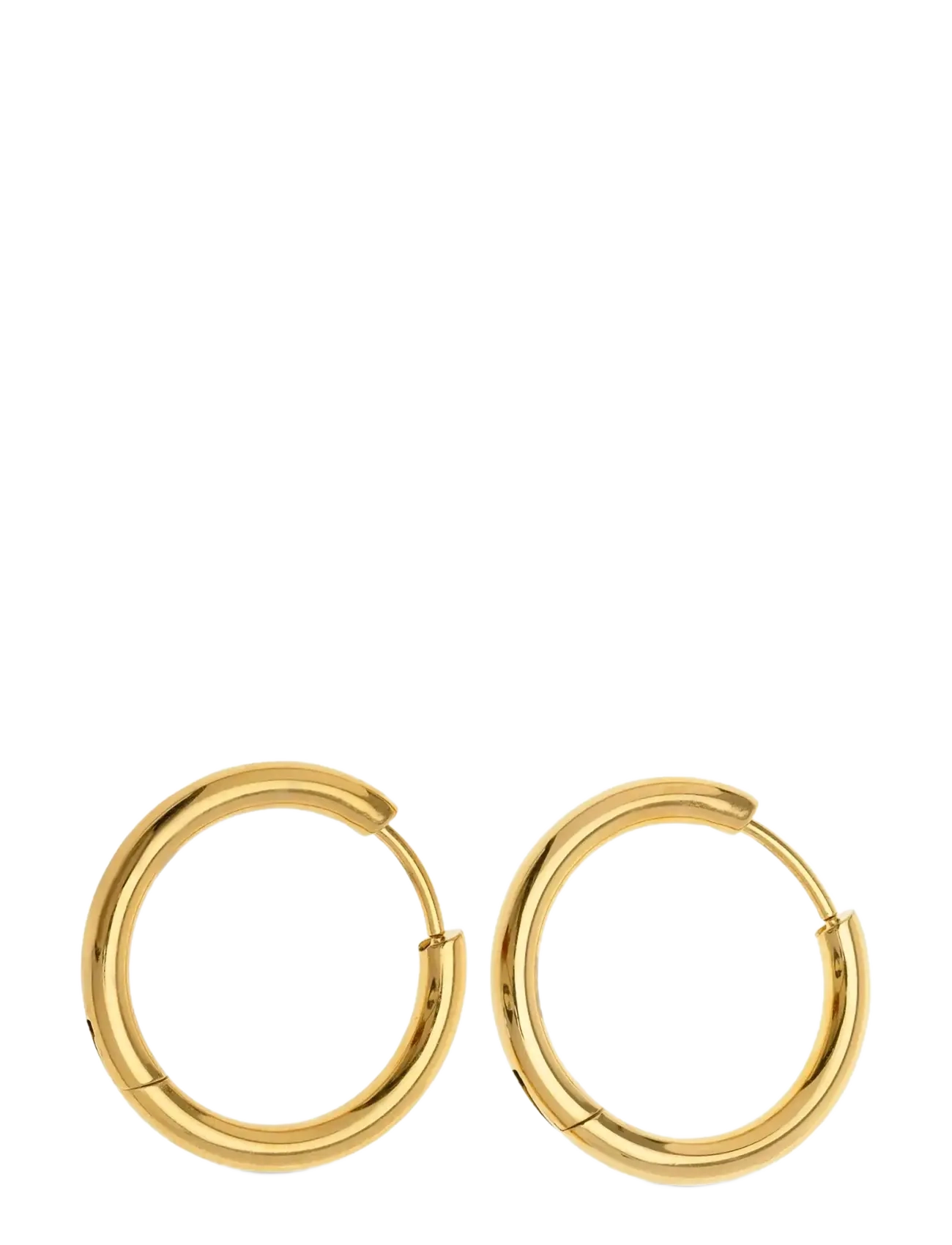 Timi of Sweden - Hollie - Hoop Earrings 21mm Stainless Steel - creoler & hoops - gold - 2