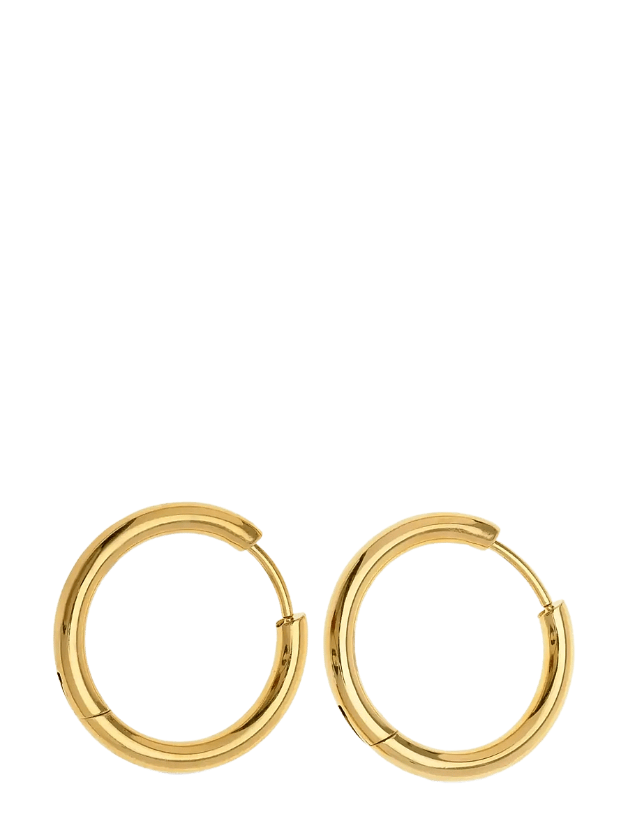 Timi of Sweden - Hollie - Hoop Earrings 21mm Stainless Steel - rõngad - gold - 2