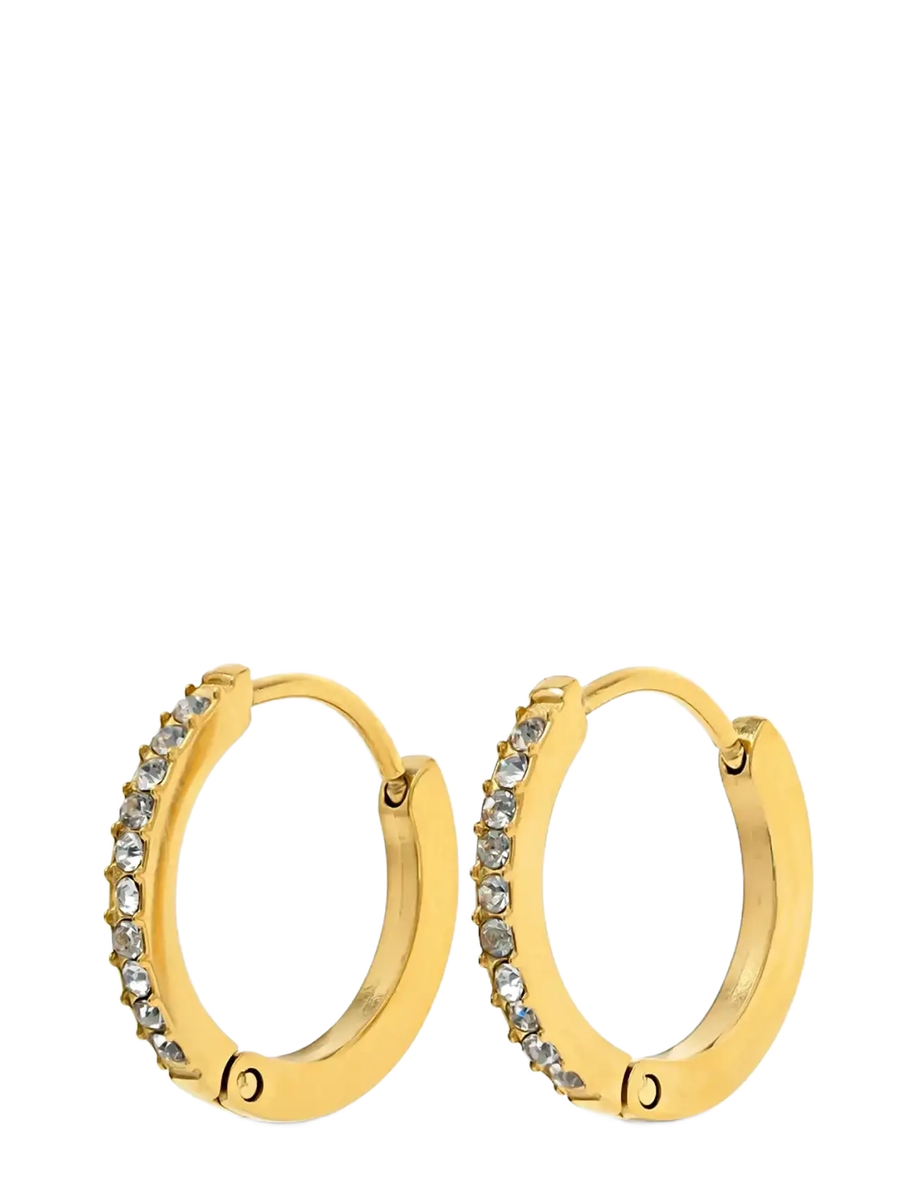 Timi of Sweden - Nilea - Crystal Hoop Earrings Stainless Steel - gold - 1
