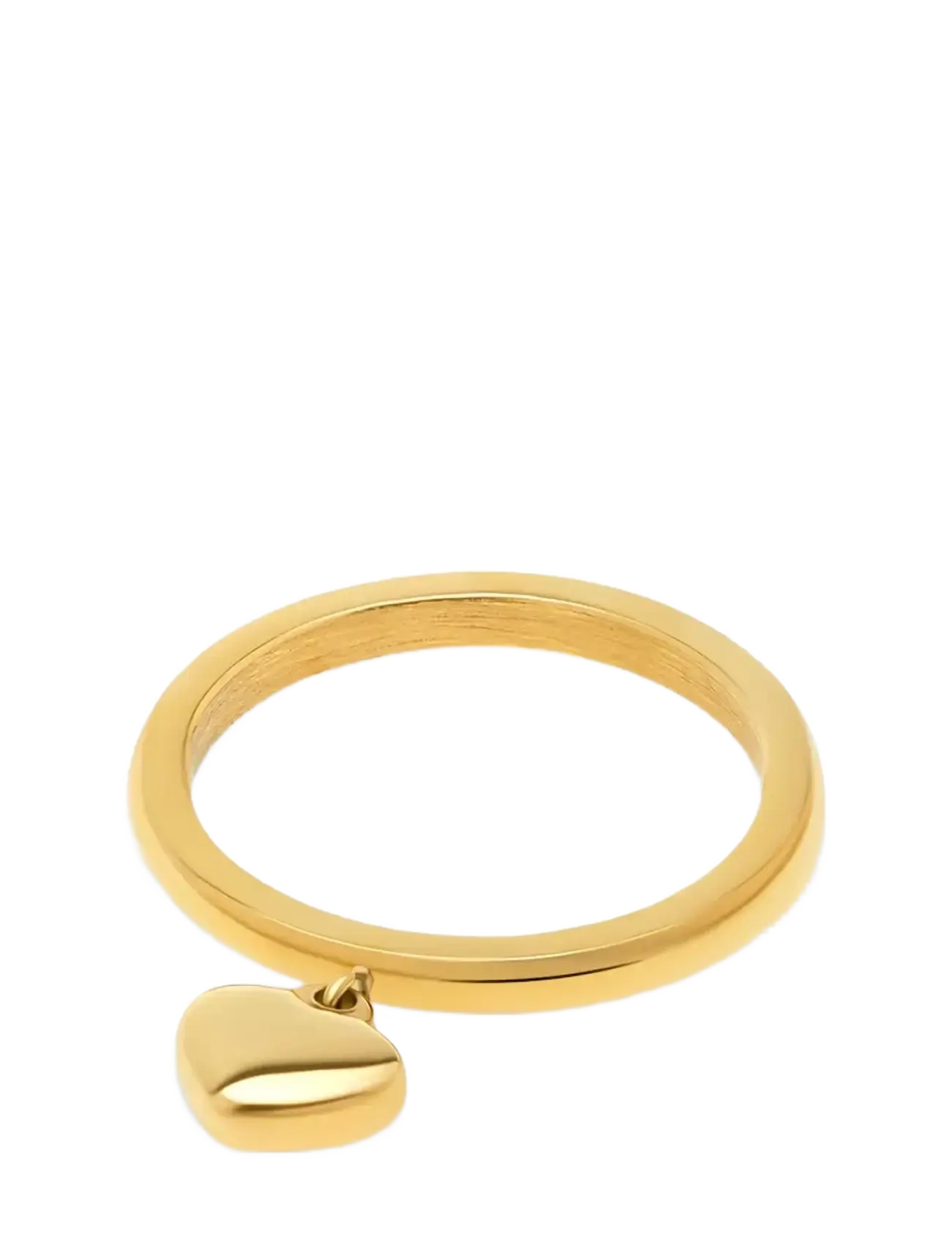 Timi of Sweden Iselin - Heart Ring Stainless Steel - Festtøj - GOLD / gold