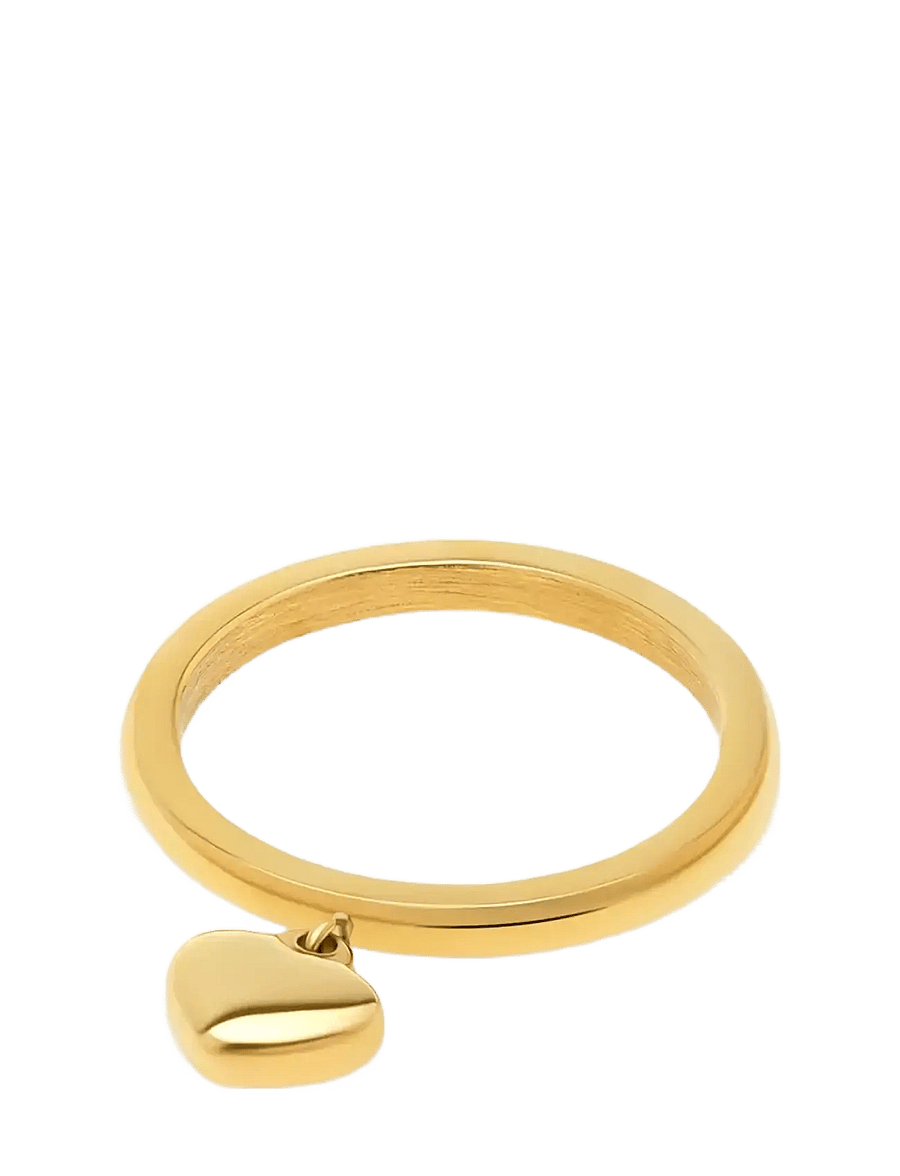 Timi of Sweden - Iselin - Heart Ring Stainless Steel - pierścionki - gold - 1