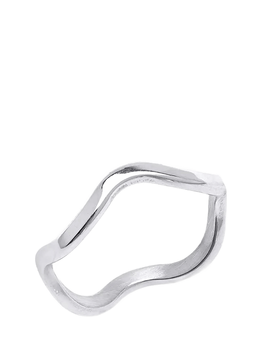 Timi of Sweden - Johanna - Wavy Ring Stainless Steel - ringe - silver - 1