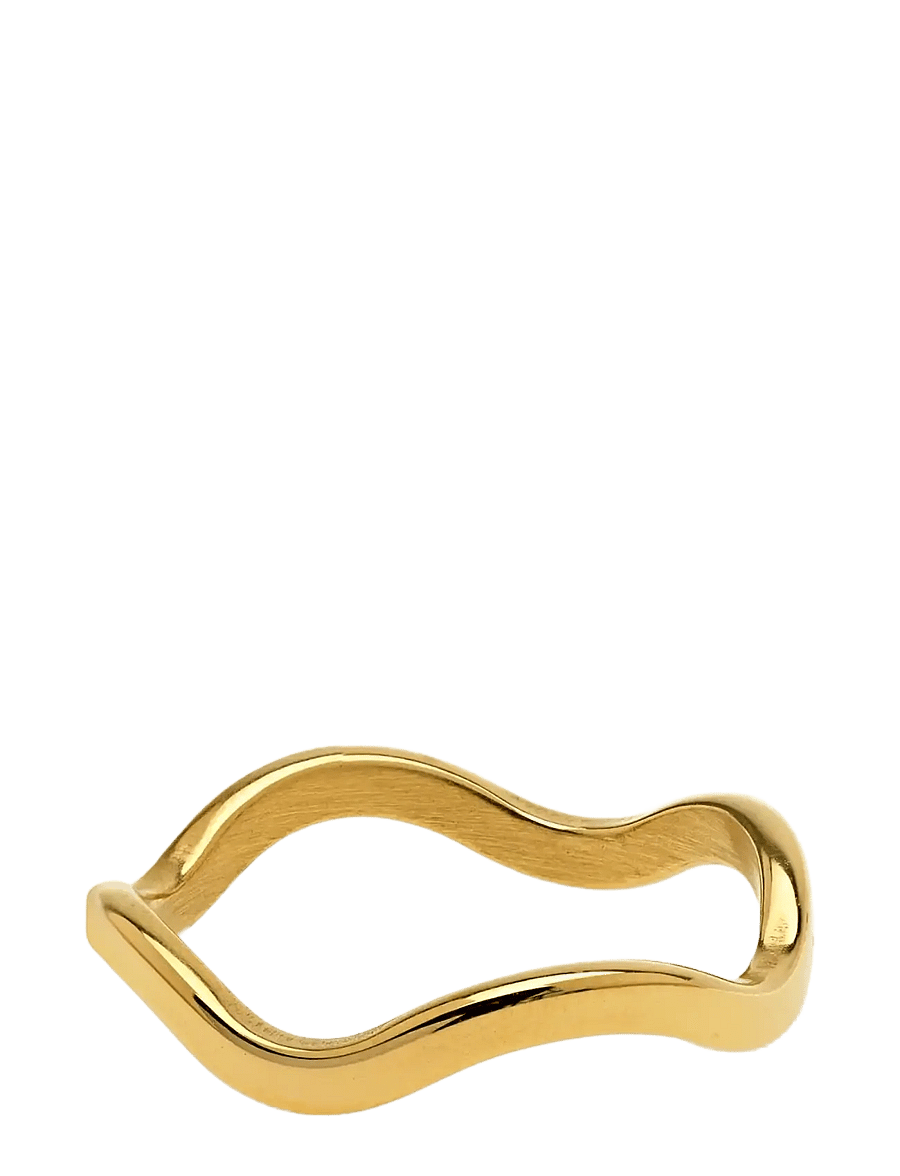 Timi of Sweden - Johanna - Wavy Ring Stainless Steel - ringe - gold - 2