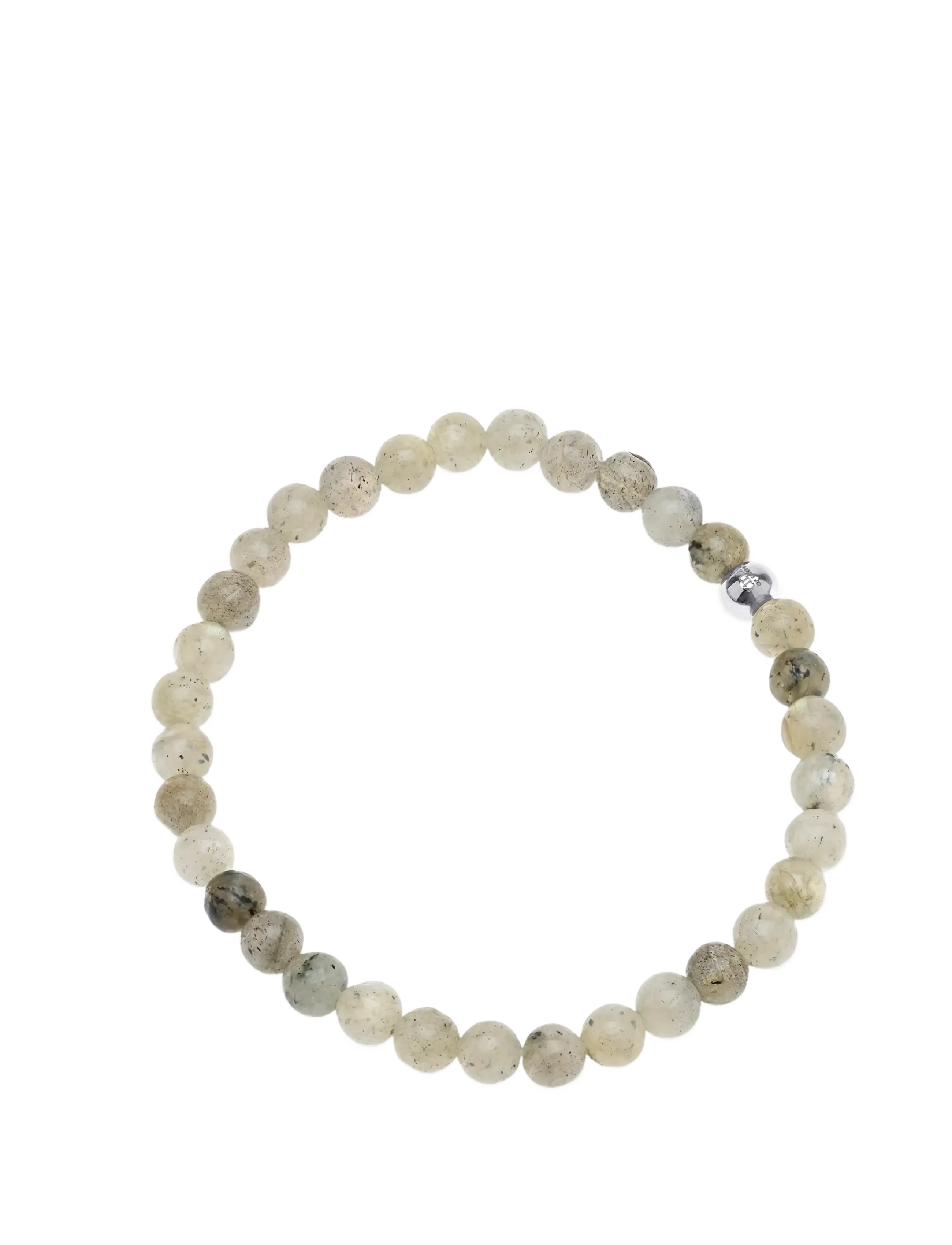 Timi of Sweden - Erika - Stone Bead Bracelet Stainless Steel - light grey - 1