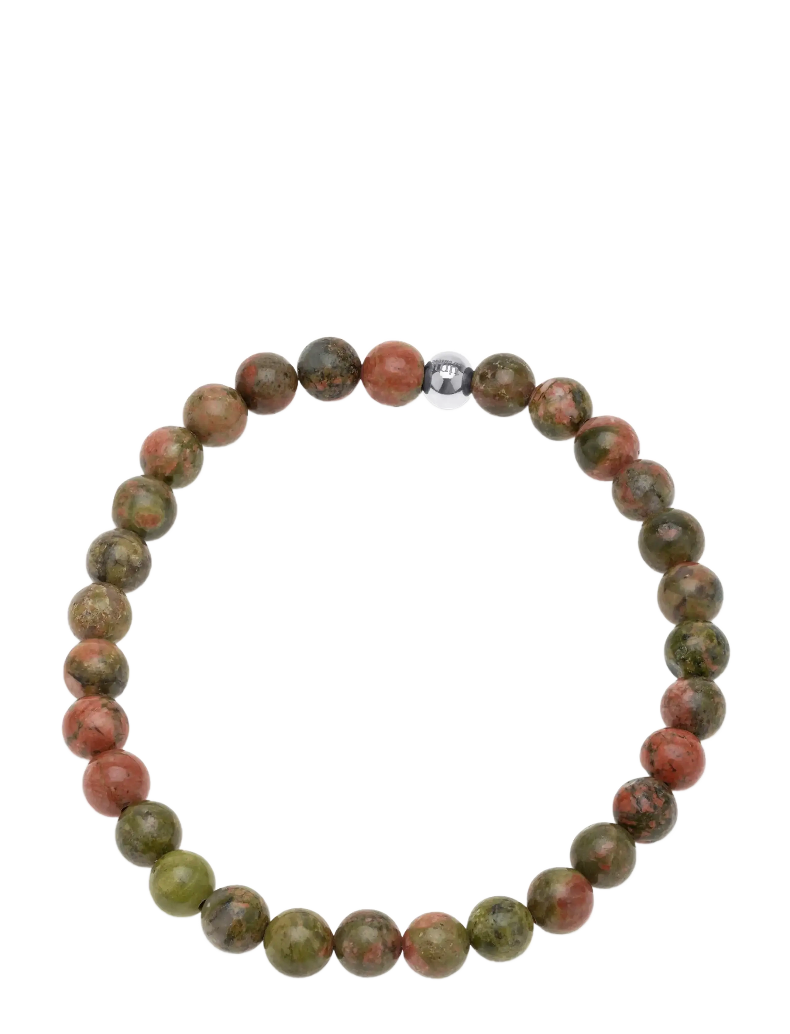 Timi of Sweden - Erika - Stone Bead Bracelet Stainless Steel - brown - 1