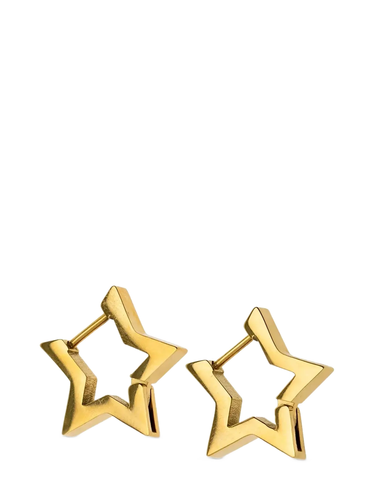 Timi of Sweden - Vilda - Star Hoop Earrings Stainless Steel - gold - 1
