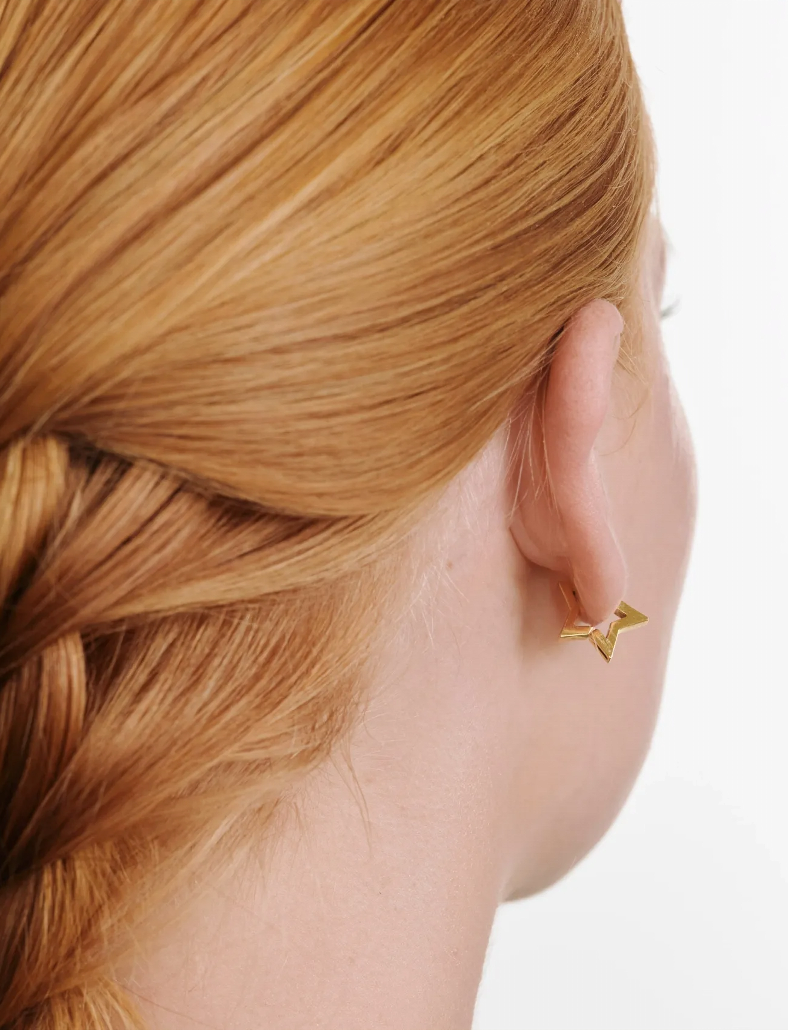 Timi of Sweden - Vilda - Star Hoop Earrings Stainless Steel - gold - 3