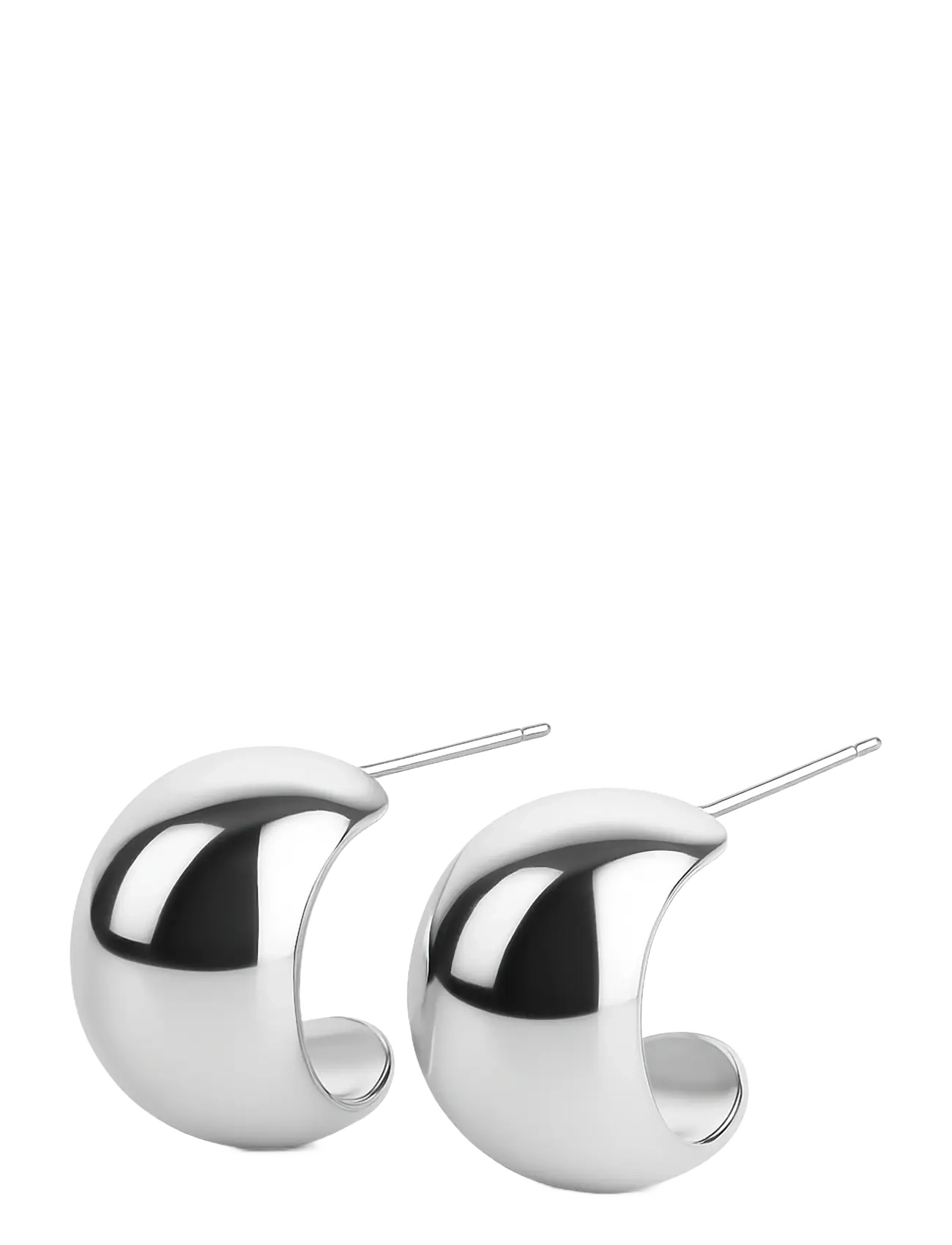 Timi of Sweden Selena - Chunky Stud Earrings Stainless Steel - Festtøj - SILVER / silver