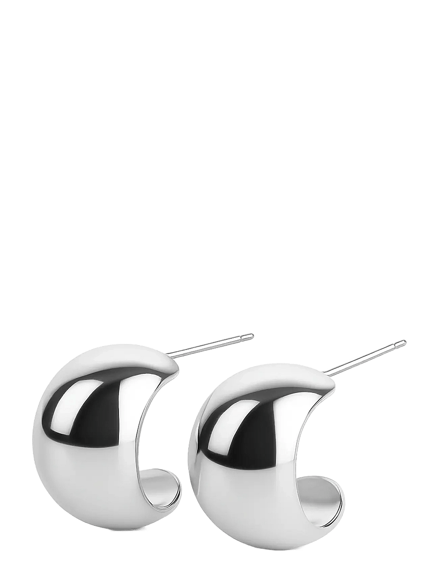 Timi of Sweden - Selena - Chunky Stud Earrings Stainless Steel - veriamieji auskarai - silver - 1