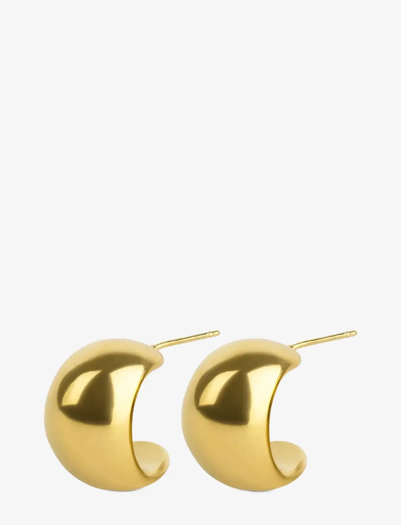 Timi of Sweden - Selena - Chunky Stud Earrings Stainless Steel - Ørestikker - gold - 0