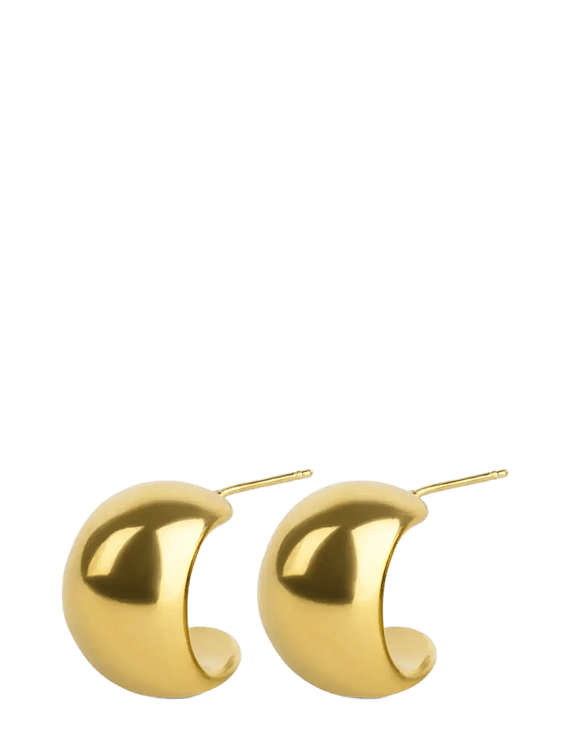 Timi of Sweden - Selena - Chunky Stud Earrings Stainless Steel - Ørestikker - gold - 0