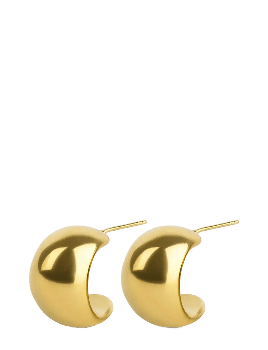 Timi of Sweden - Selena - Chunky Stud Earrings Stainless Steel - goujons - gold - 0