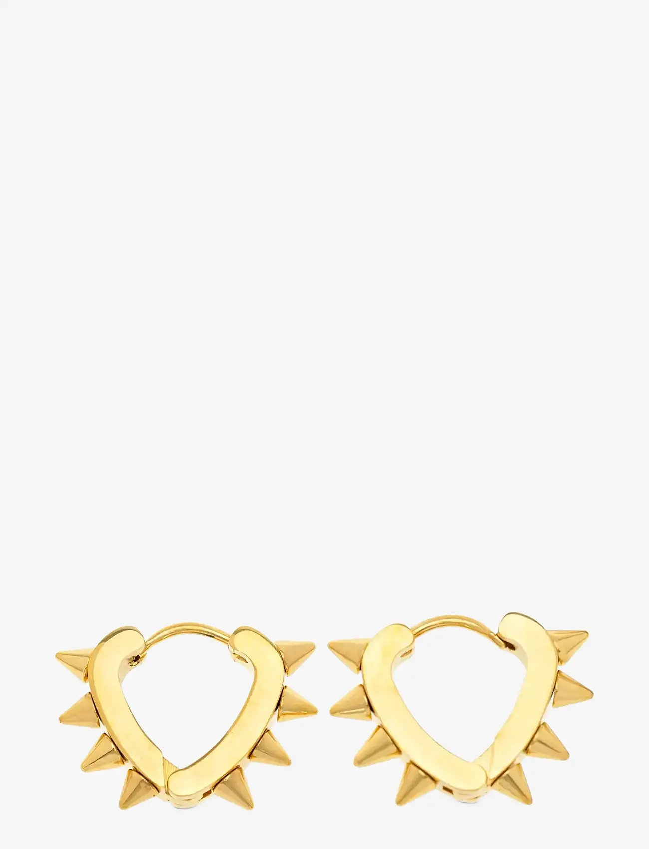 Timi of Sweden - Nike - Spike Hoop Earrings Stainless Steel - hoops - gold - 1