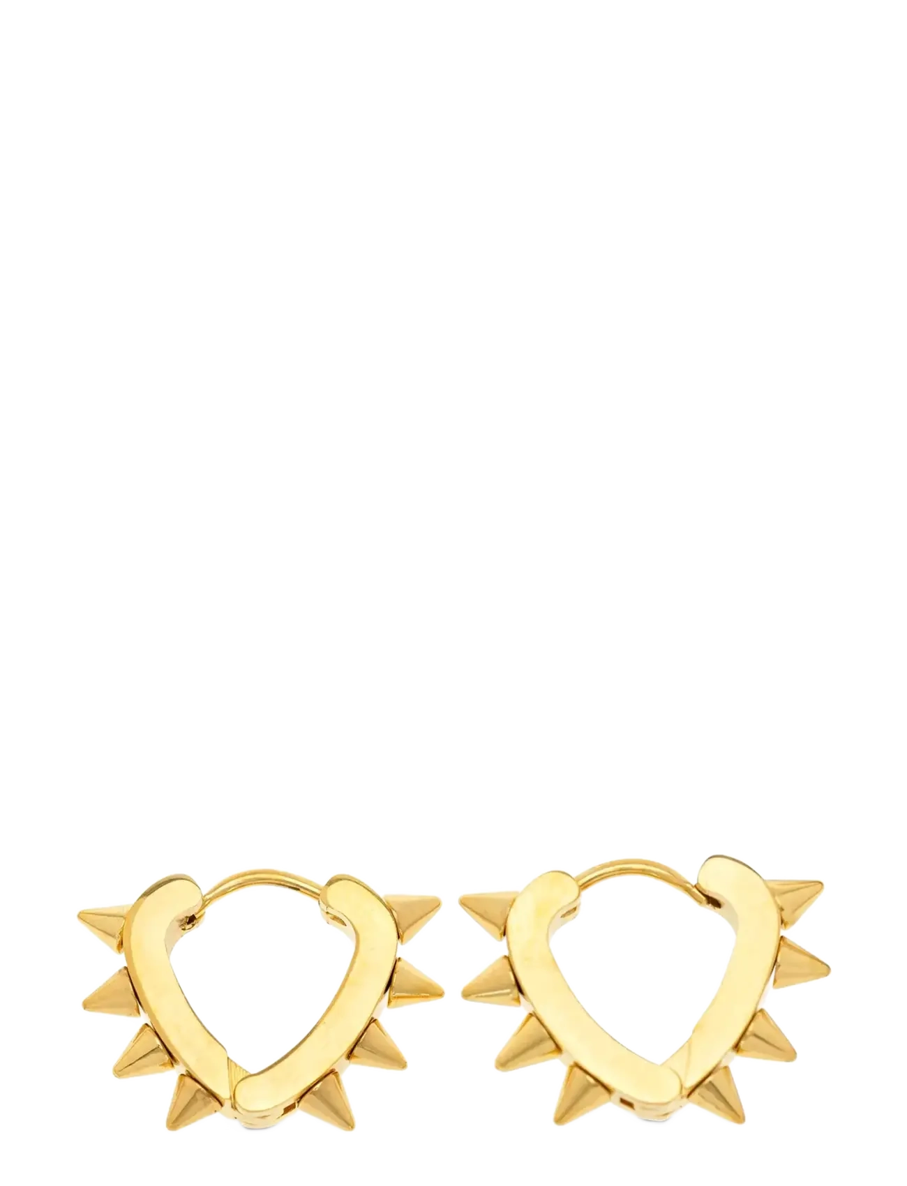 Timi of Sweden Nike - Spike Hoop Earrings Stainless Steel - Festtøj - GOLD / gold