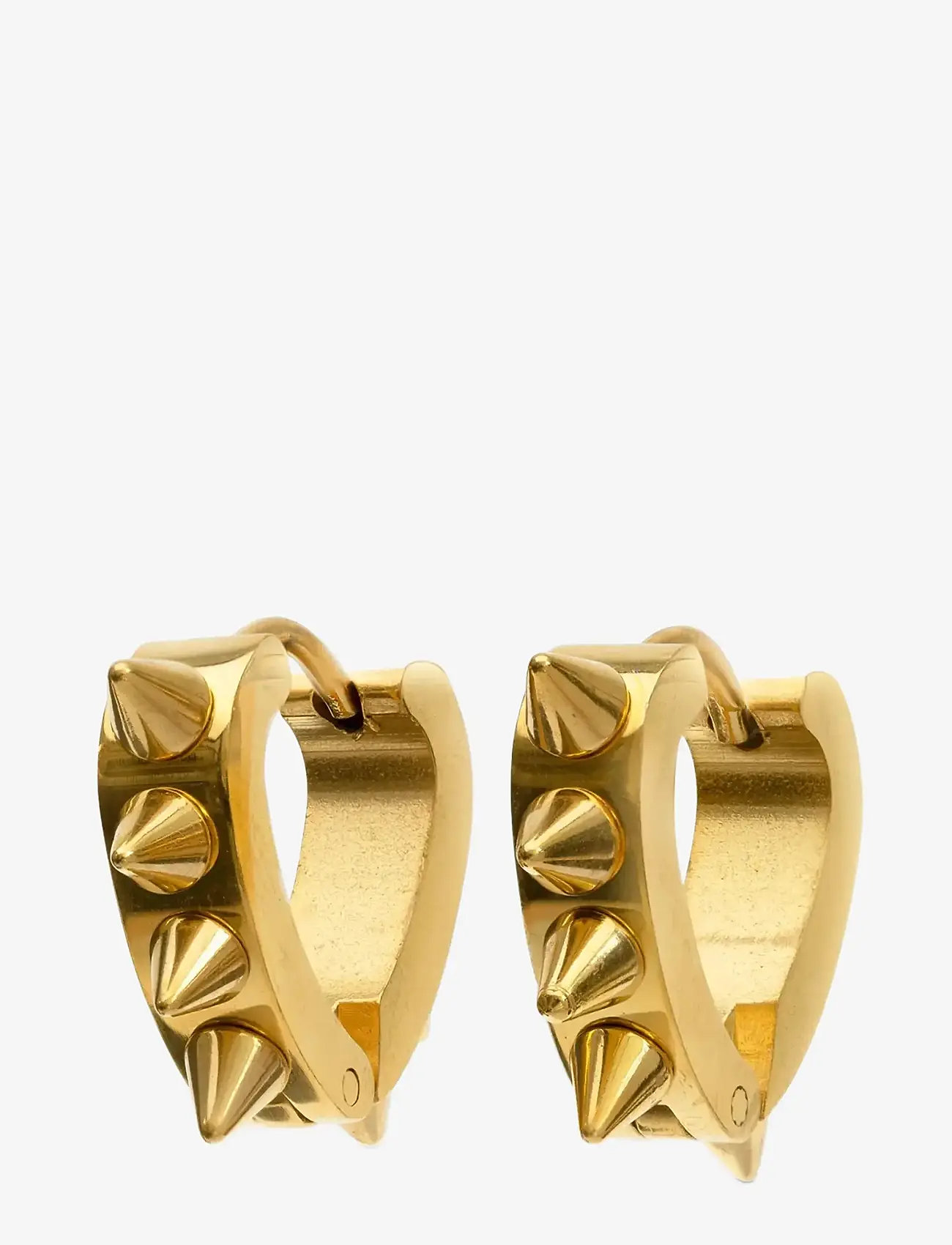 Timi of Sweden - Nike - Spike Hoop Earrings Stainless Steel - hoops - gold - 2