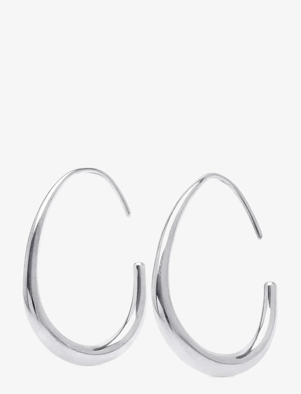 Timi of Sweden - Vilhelmina - Adjustable Hoop Earrings Stainless St - creoler & hoops - silver - 0