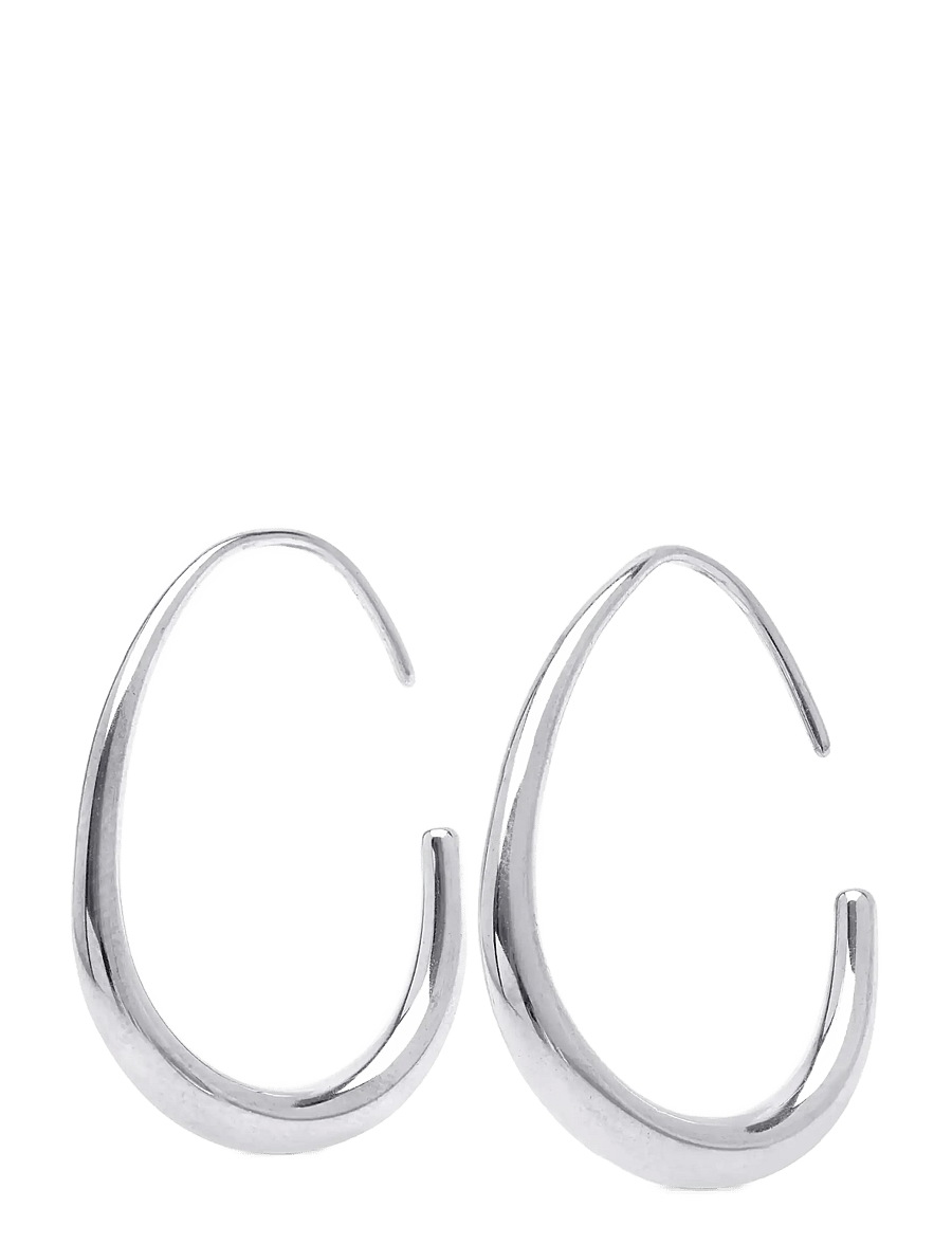 Timi of Sweden - Vilhelmina - Adjustable Hoop Earrings Stainless St - silver - 0
