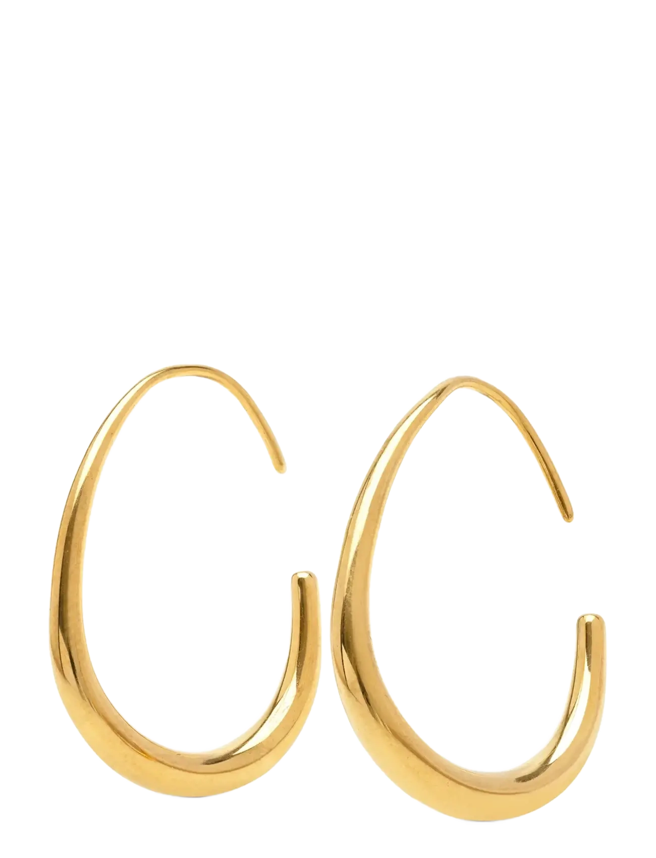 Timi of Sweden Vilhelmina - Adjustable Hoop Earrings Stainless St - Hoops - GOLD / gold