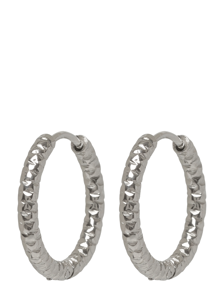 Timi of Sweden - Torun - Hoop Earrings 20mm Stainless Steel - kreolen - silver - 1