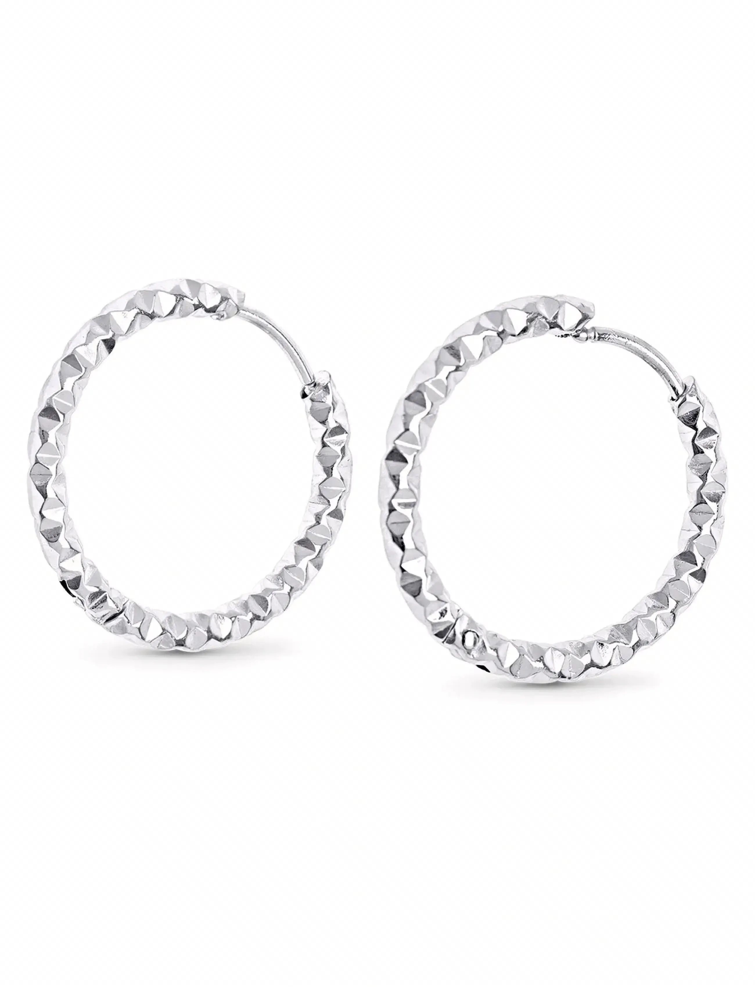 Timi of Sweden - Torun - Hoop Earrings 20mm Stainless Steel - kreolen - silver - 3