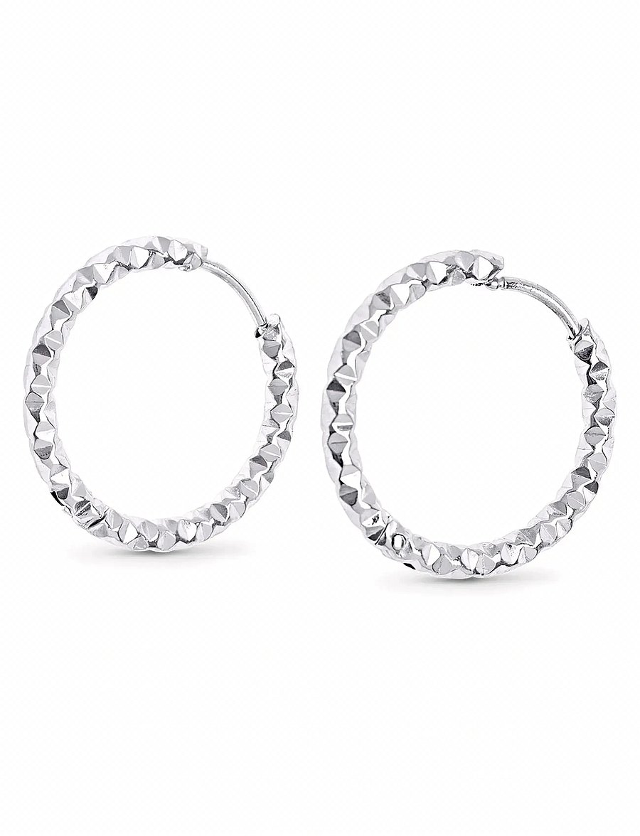 Timi of Sweden - Torun - Hoop Earrings 20mm Stainless Steel - kreolen - silver - 3